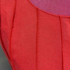 Calvin Klein red linen dress